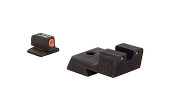 Trijicon  200527 CA128O: 1911 HD Night Sight Set – Orange Front Outline (fits Novak Low Mount Dovetail Cut)