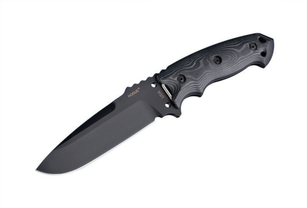 Hogue EX-F01 5 1/2 inch Fixed A-2 G10 G-Mascus Black Scales  Drop Point Blade