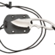 Hogue EX-F03 Neck Knife 2.25 inch Clip Point Blade Tumble Finish 5.5 inch OAL Black Sheath
