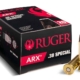 Ruger ARX .38 Special Ammo 200 Rounds Box (20 Cartridges X 10 Case)