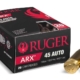 Ruger ARX .45 ACP Ammo 200 Rounds Box (20 Cartridges X 10 Case)
