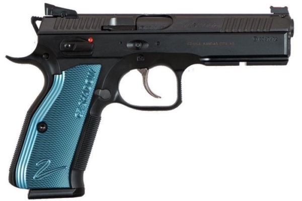 CZ SHADOW 2 9mm black polycoat blue grips 3x 17rd mags