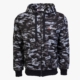 Arsenal Large Black Camo Cotton-Poly Relaxed Fit Zip-Up Hoodie