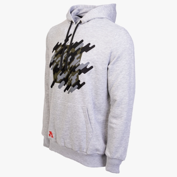 Arsenal XX-Large Beige Cotton-Poly Relaxed Fit Graphic Pullover Hoodie