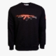 Arsenal XX-Large Black Cotton-Poly Standard Fit Graphic Pullover Sweater