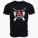 Arsenal Medium Black Cotton Relaxed Fit Classic T-Shirt