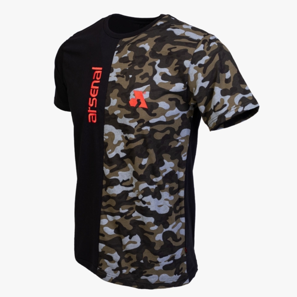 Arsenal Large Black / Camo Cotton Relaxed Fit T-Shirt