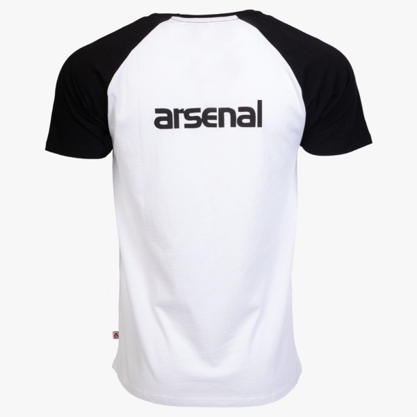 Arsenal Large White / Black Cotton Relaxed Fit Retro T-Shirt