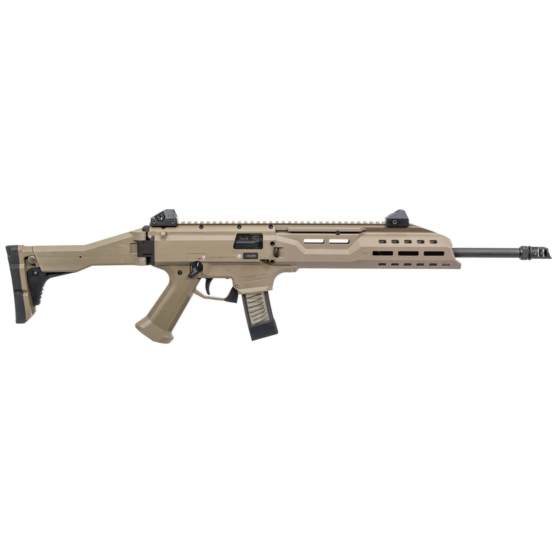 CZ Scorpion EVO 3 S1 9mm Flat Desert Earth Carbine (Low Capacity)