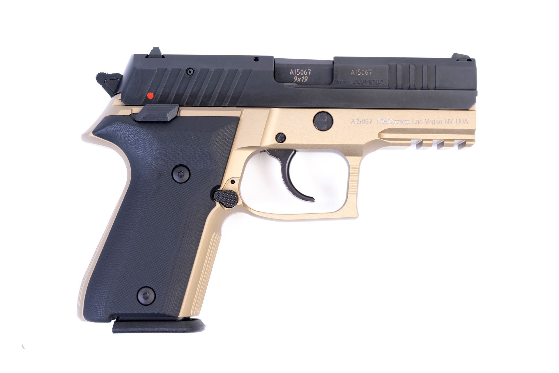 Arex Rex Zero 1CP-03B1 9mm Flat Dark Earth with Hogue Black Grips 15rd Pistol