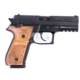 Arex Rex Zero 1S-01W Black with Oak Wood Grips 9mm 17 Round Pistol