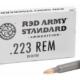 Red Army Standard 223 Rem 55 Grain Full Metal Jack Case of 1000 Rounds