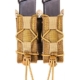 High Speed Gear Pistol TACO MOLLE Coyote Brown Double Magazine Pouch