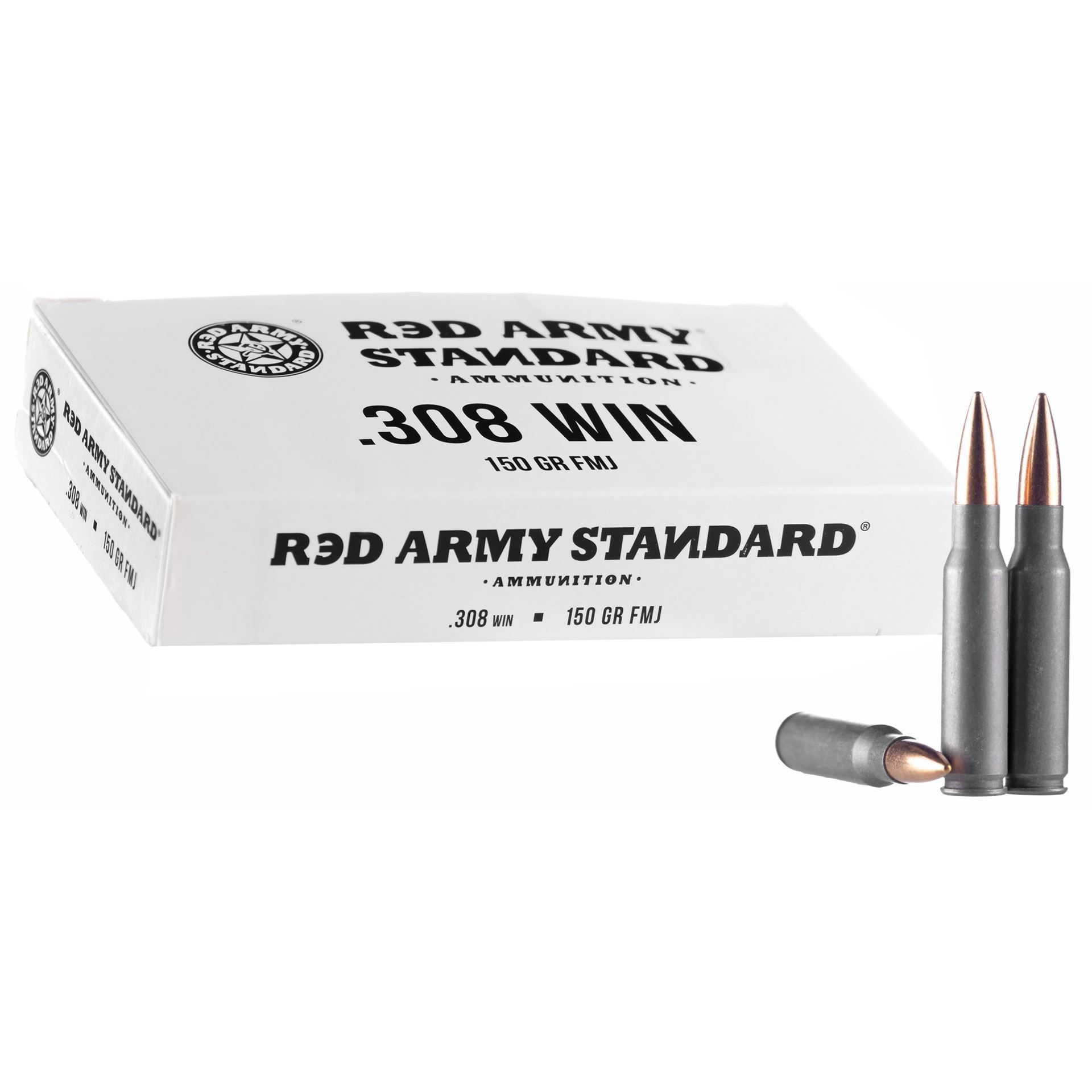 Red Army Standard 308 Win 150 Grain FMJ Ammunition 500 Rounds ...