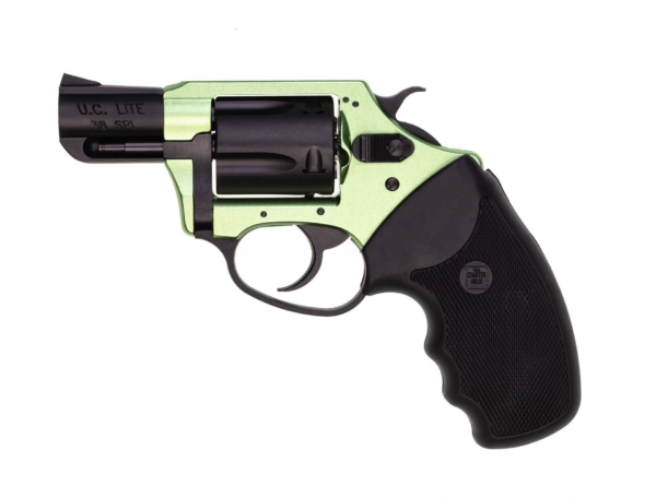 Charter Arms – SHAMROCK .38 Special 2″ 5rd Full Grip Standard Hammer Green/Black Passivate