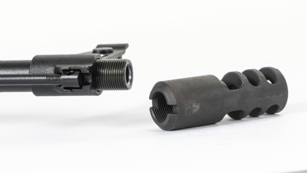 Arsenal AK-20 Style Muzzle Brake 7.62×39 14x1mm LH Threads Stainless Steel