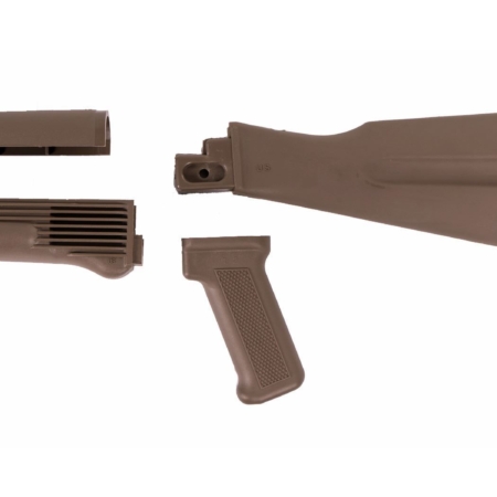 Arsenal FDE Left Side Folding Warsaw Length Stock Set for Stamped Receivers