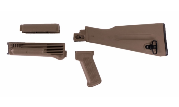 Arsenal FDE Left Side Folding Warsaw Length Stock Set for Stamped Receivers