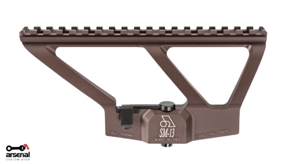 Arsenal Scope Mount with Plum Cerakote for AK Variant Rifles with Picatinny Rail