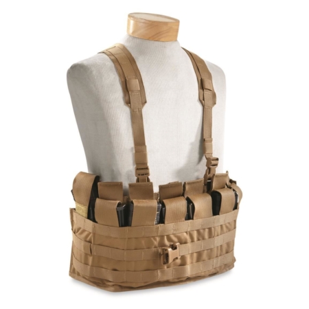 Chest Rig USMC Military Surplus New Magazine Pouches Coyote Brown