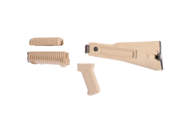 Arsenal US 4 Piece Desert Sand Left Side Folding Buttstock & Handguard Set Stamped Receivers