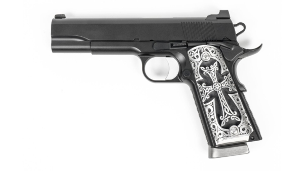 Outshine Designs 1911 Sterling Silver Cross Design Pistol Grip